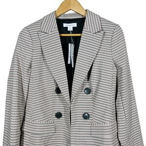 NEW! Liz Claiborne Blazer Jacket Hook Closure Dual Button Career - 2
